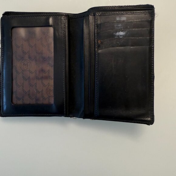 🖤 Montblanc Men’s Black Leather Trifold Wallet | Vintage Textured Design 🖤 - Picture 3 of 6